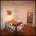 Ferienwohnung Hamburg "city7" Sitzbereich und TV